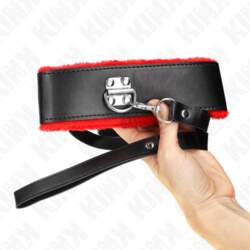 KINK Adjustable Red Leather Collar &