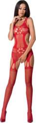Passion BS066 Red Bodystocking - Lace