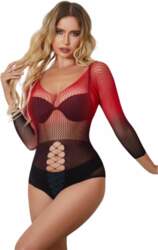 Subblime 952259 Gradient Red-Black Mesh Long