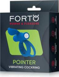 FORTO POINTER Vibrating Ring Blue 10