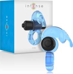 Intense Fry Blue Vibrating Silicone Ring