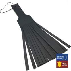 Red Leather Paddle 45 cm Black