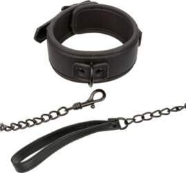 CalExotics Nocturnal Leather Adjustable Collar &