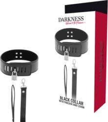 DARKNESS - BDSM COLLAR WITH BLACK