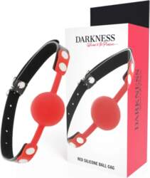 Darkness Silicone Gag Red - Adjustable