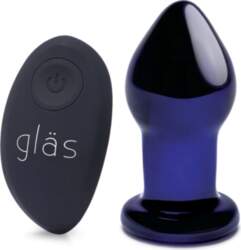 Glas Vibrating Plug 3.5" Remote