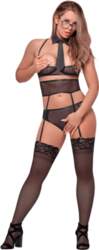 Magic Silk Office Romper S/M Black