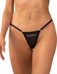 Obsessive Violami Black Mesh Thong with