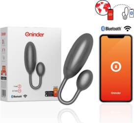 ONINDER Denver Black App-Controlled Vibrating Egg