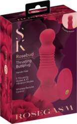 SECRET KISSES Thrusting Rosebud Plug Remote-Controlled