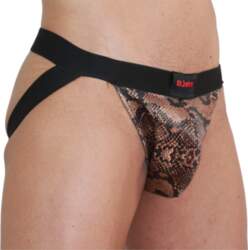 BURN Jock Snake Black L -