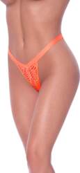 Magic Silk Exposed Mesh Split Thong