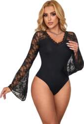 Subblime Teddy Floral Pattern Black Long