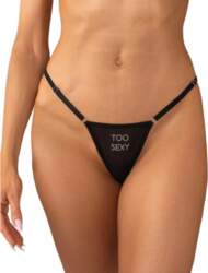 Obsessive Violami Thong Black - Adjustable