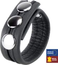 Red Leather Adjustable Leather Support Ring