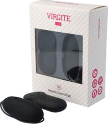VIRGITE - EGGS BLACK RECHARGEABLE VIBRATING