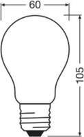 OSRAM LED Classic, matēts, E27, 3