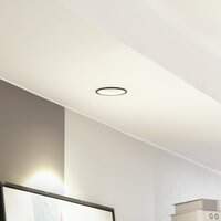 Arcchio LED downlight Niria, melns, 3000K