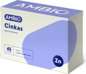 Limedika AMBIO cinks, 45 tabletes