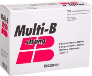 Vitabalans Oy MULTI-B STRONG, 250 tabletes