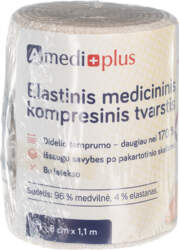 AMEDIPLUS, elastīgs pārsējs, 8cmx1,1m