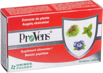 UNIMED PHARMA PROVENS, 30 tabletes