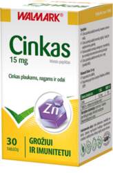 WALMARK CINKS, 15 mg, 30 tabletes