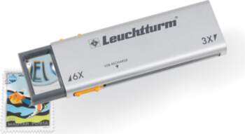 Leuchtturm LED pull-out magnifier DUPLEX with