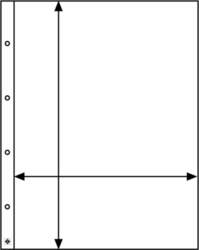 Leuchtturm plastic pockets FOLIO, 1- way