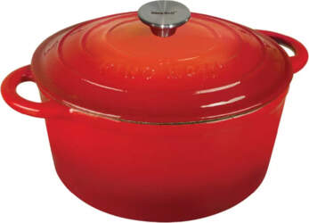 King Hoff Pot, cast-iron, red, Ø21cm