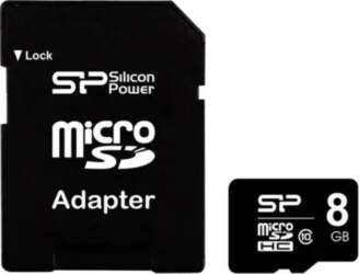 Silicon Power 8 GB MicroSDHC, SD
