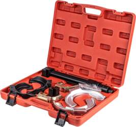 Strut spring compressor and fork-shaped removers