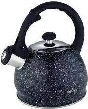 King Hoff Metal black marble kettle