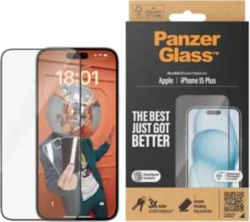 PanzerGlass, Screen protector, Apple, iPhone 15