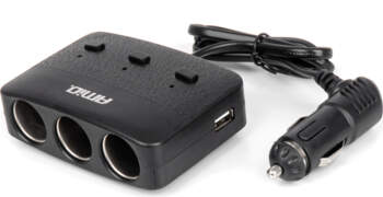 Triple extension socket charger 2x USB