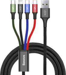 Kabelis USB Cable 4in1 iPhone Lightning