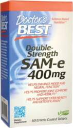 SAM-e, 400mg Double-Strength - 60 tablets