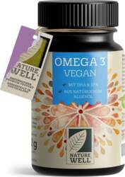 Omega-3 vegāns 60 kapsulas, augsta deva