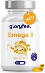 Gloryfeel Omega 3 kapsulas augstā devā