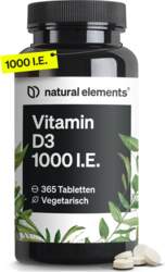 Natural elements D3 vitamīns 1000 SV