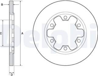 Bremžu diski DELPHI BG4680C