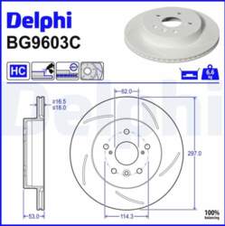 Bremžu diski DELPHI BG9603C
