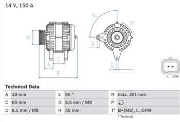 Ģenerators BOSCH 0 986 080 400