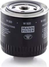 Eļļas filtrs MANN-FILTER W 920