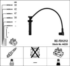 Augstsprieguma vadu komplekts NGK 44220