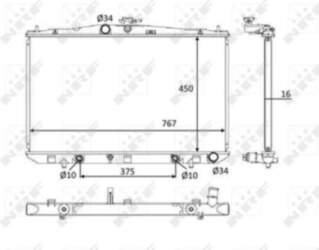 Radiators, Motora dzesēšanas sistēma NRF 58610