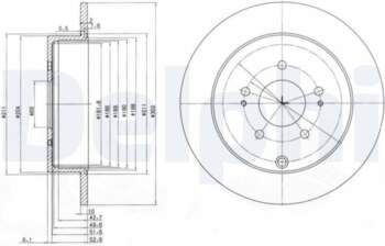 Bremžu diski DELPHI BG4035
