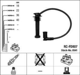 Augstsprieguma vadu komplekts NGK 8541