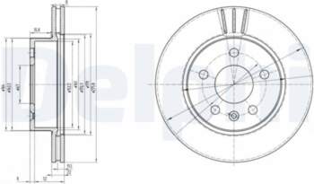 Bremžu diski DELPHI BG3296