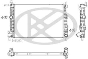 KOYORAD PL063331 Engine radiator fits: FORD